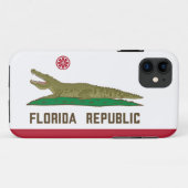 Krokodile der Alligator-Flagge in Florida Case-Mate iPhone Hülle (Rückseite (Horizontal))
