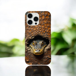 Krokodile durchbohrt seine Haut iPhone 16 Pro Max Hülle