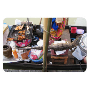 Krokodile Fleisch GRILLEN ... Thailand Street Food Magnet