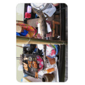 Krokodile Fleisch GRILLEN ... Thailand Street Food Magnet (Vertikal)