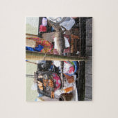 Krokodile Fleisch GRILLEN ... Thailand Street Food Puzzle (Vertikal)