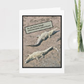 Krokodile/Freundschaft und Unterstützung für Spaß Karte (Vorderseite)