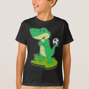 Krokodile-Fußballspieler Fußball T-Shirt