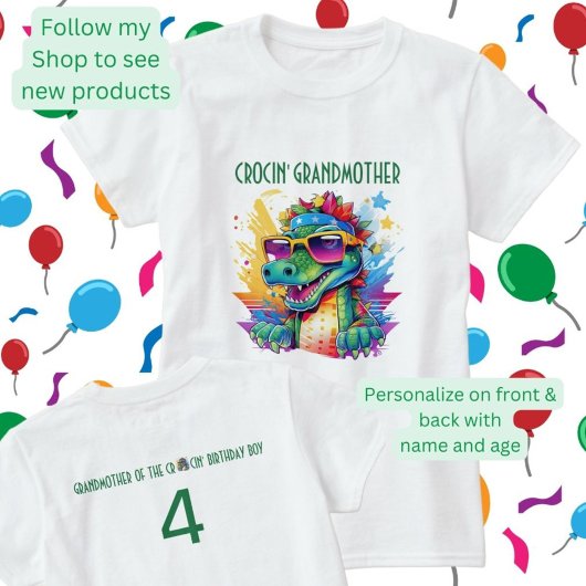 Krokodile Geburtstag Großmutter Tante Matte T-Shirt