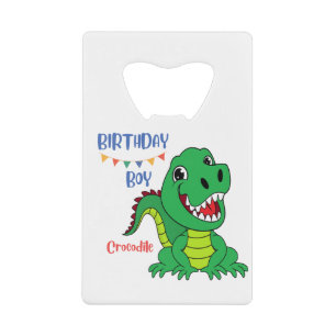 Krokodile-Geburtstag, Kleinkind zum Geburtstag Geldbeutel Flaschenöffner
