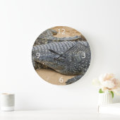 Krokodile Große Wanduhr (Zuhause)