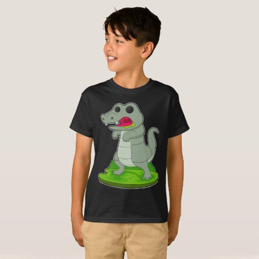 Krokodile Halloween Zombie T-Shirt (Vorne ganz)