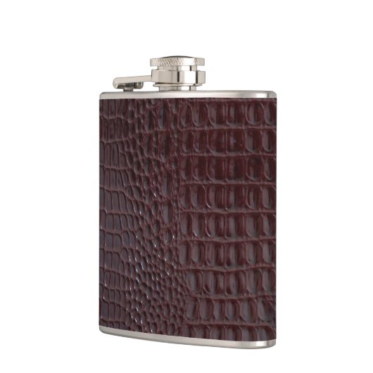 Krokodile Hautflasche Flachmann (Links)