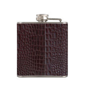 Krokodile Hautflasche Flachmann (Rückseite)