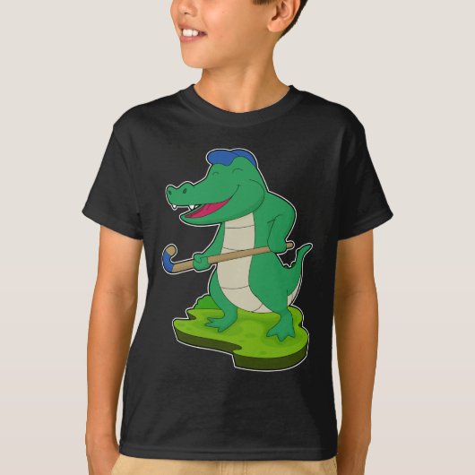 Krokodile Hockey-Hockey-Stab T-Shirt (Vorderseite)