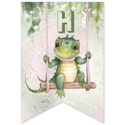 Krokodile-Jagdflagge Wimpelkette (Zweite Fahne)