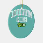 Krokodile-Jagdmodus für Alligatoren-Jäger Keramik Ornament (Rechts)