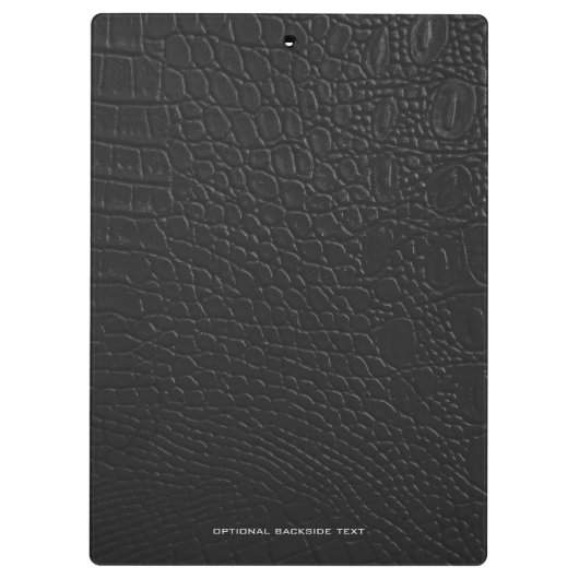 Krokodile Leder Textur rote Buchstaben Klemmbrett (Rückseite)