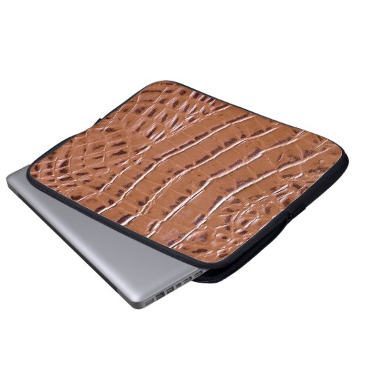 Krokodile Leder texturiert Hintergrund abstract, a Laptopschutzhülle (Vorne Knopf)
