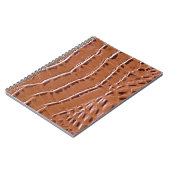 Krokodile Leder texturiert Hintergrund abstract, a Notizblock (Linke Seite)