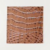 Krokodile Leder texturiert Hintergrund abstract, a Wandteppich (Vorderseite (Horizontal))