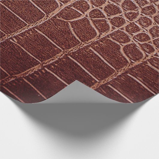 Krokodile Ledermuster abstrakt,Alligator,Tier Geschenkpapier (Ecke)