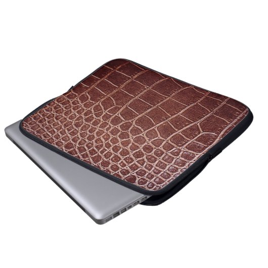 Krokodile Ledermuster abstrakt,Alligator,Tier Laptopschutzhülle (Vorne Knopf)