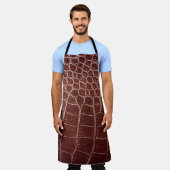Krokodile Ledermuster abstrakt,Alligator,Tier Schürze (Getragen)