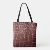 Krokodile Ledermuster abstrakt,Alligator,Tier Tasche (Rückseite)