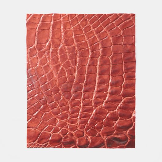 Krokodile Ledertextur Fleecedecke (Vorderseite)