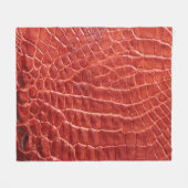 Krokodile Ledertextur Fleecedecke (Vorderseite (Horizontal))