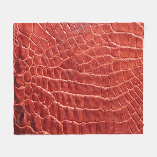 Krokodile Ledertextur Fleecedecke (Vorderseite (Horizontal))