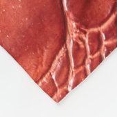Krokodile Ledertextur Fleecedecke (Ecke)