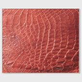 Krokodile Ledertextur Geschenkpapier (Flach)