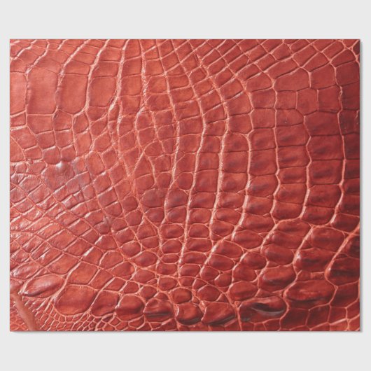 Krokodile Ledertextur Geschenkpapier (Flach)