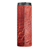 Krokodile Ledertextur Thermosbecher (Rückseite)