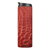 Krokodile Ledertextur Thermosbecher (Nach rechts gedreht)