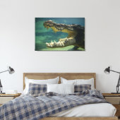 Krokodile Leinwanddruck (Insitu (Schlafzimmer))