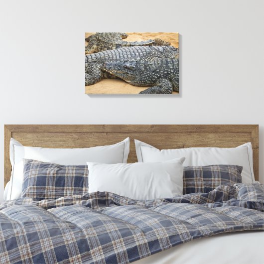 Krokodile Leinwanddruck (Insitu (Schlafzimmer))