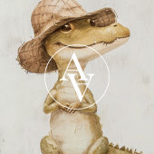Krokodile-Malerei Alligator Reptile Wildtier Poster