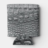 Krokodile Noir: Mystik aus schwarzem Leder Dosenkühler (Rückseite)