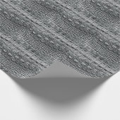 Krokodile Noir: Mystik aus schwarzem Leder Geschenkpapier (Ecke)