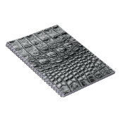 Krokodile Noir: Mystik aus schwarzem Leder Notizblock (Rechte Seite)