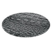 Krokodile Noir: Mystik aus schwarzem Leder Schneidebrett (Ecke)