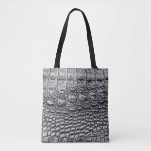 Krokodile Noir: Mystik aus schwarzem Leder Tasche