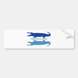 Krokodile-Reflektion (blau) Autoaufkleber