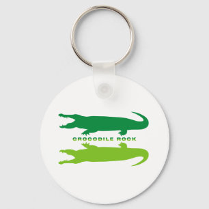 Krokodile-Reflektion (grün) Schlüsselanhänger