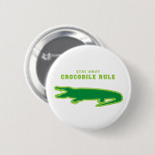 Krokodile-Regel (grün) Button (Vorne & Hinten)