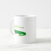Krokodile-Regel (grün) Kaffeetasse (Vorderseite Links)
