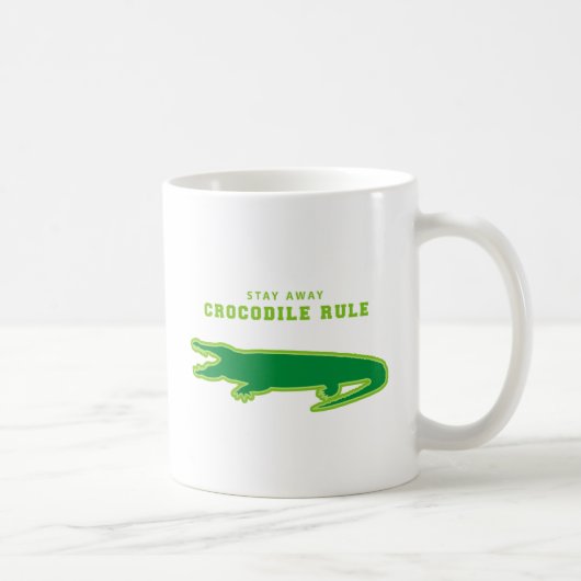 Krokodile-Regel (grün) Kaffeetasse (Rechts)