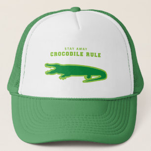 Krokodile-Regel (grün) Truckerkappe