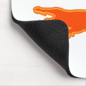 Krokodile-Regel (Orange) Mousepad (Ecke)