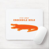 Krokodile-Regel (Orange) Mousepad (Mit Mouse)