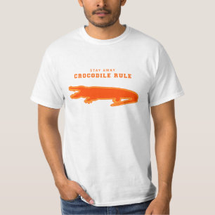 Krokodile-Regel (Orange) T-Shirt