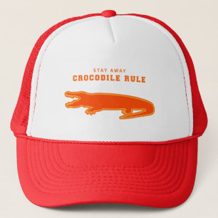 Krokodile-Regel (Orange) Truckerkappe